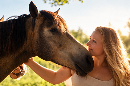 Lea-Carolin Höpfner und Titus Reitpony